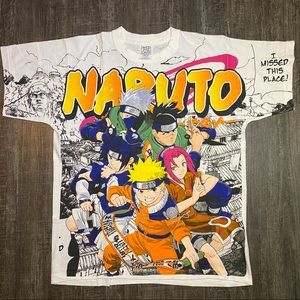 Naruto AOP single stitched t shirts high quality graphic